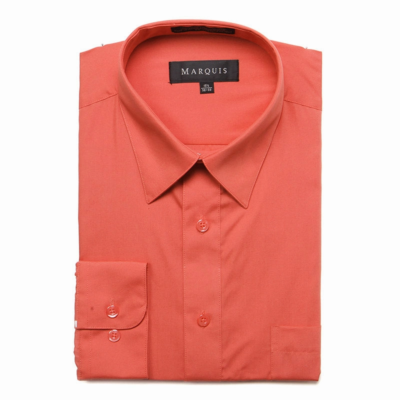 Men's Classic Solid Color Dress Shirts 009 VersatileCuff
