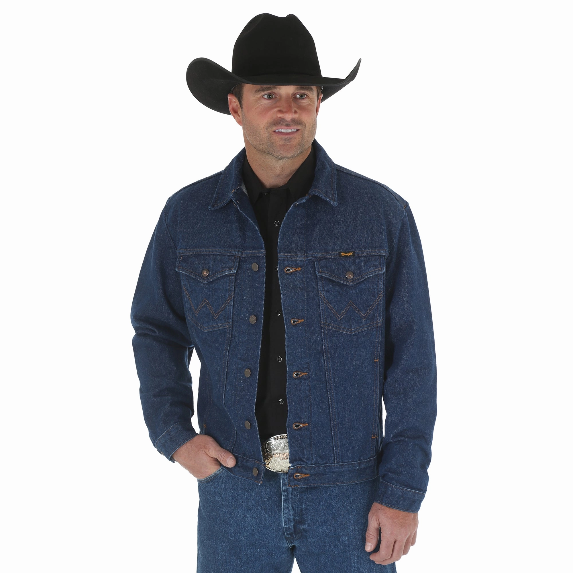 Men's Cowboy Cut Denim Jacket 74145PW Reinforced Stitching Team Edge