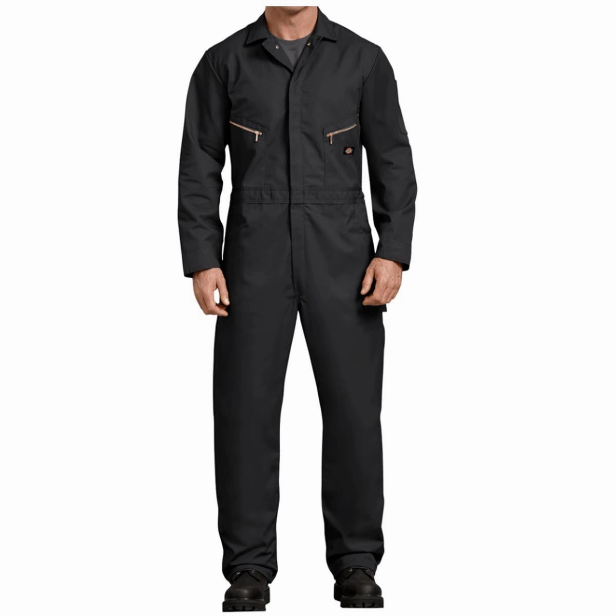 Men's Deluxe Blended Long Sleeve Coveralls D48799 Durable Reinforcements