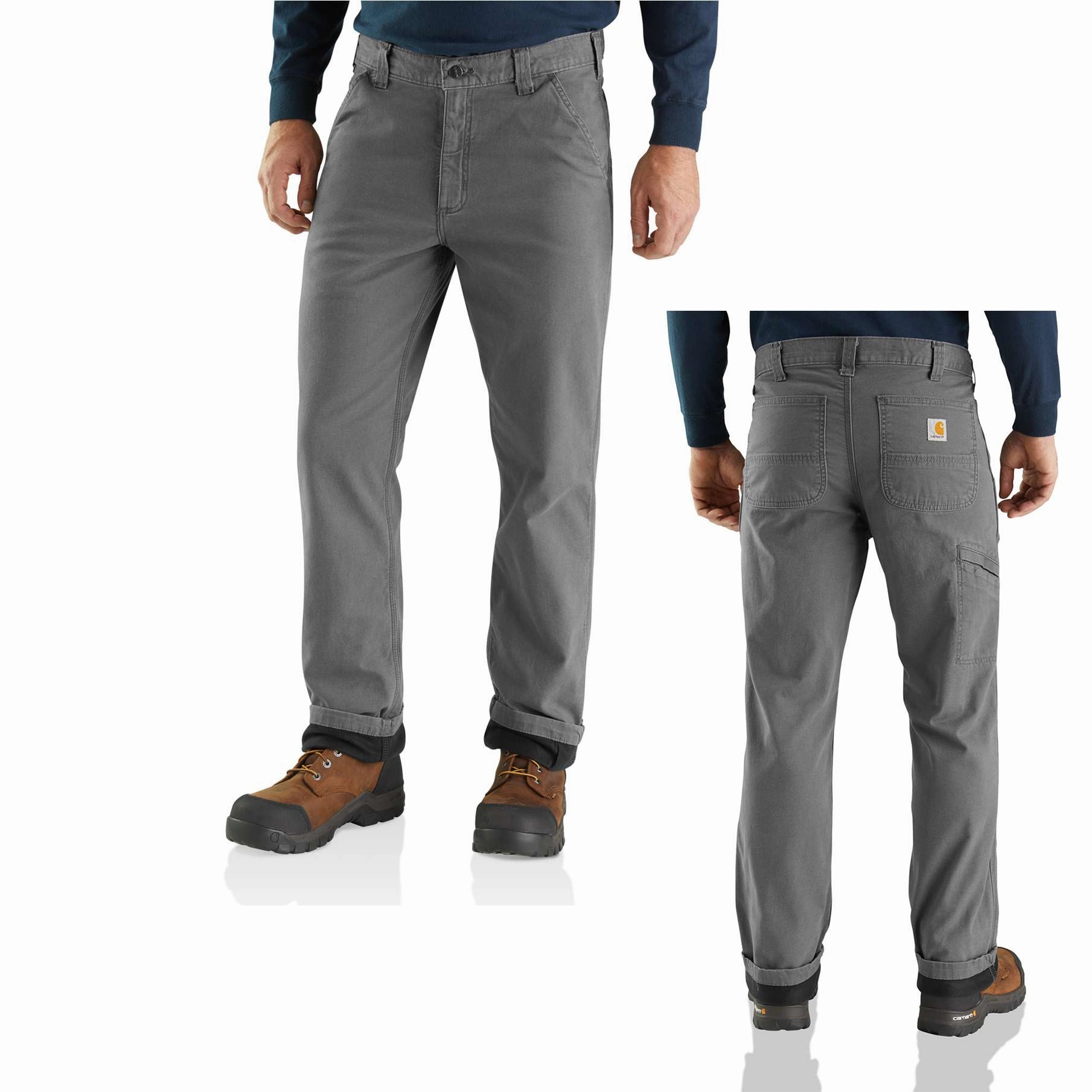 FlexibleCuff Men's Flannel Lined Relaxed Fit Rugged Flex Pants 103342