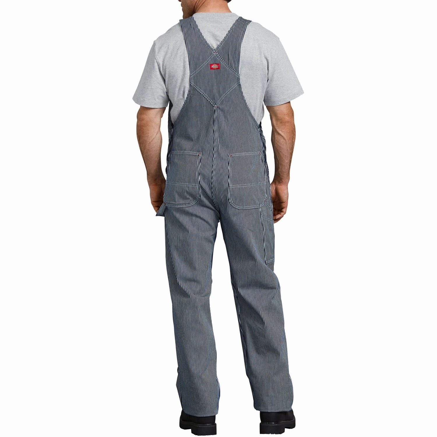 Ventilated Back Panels CoolingChannelFabric Men's Hickory Striped Bib Overalls 83297HS