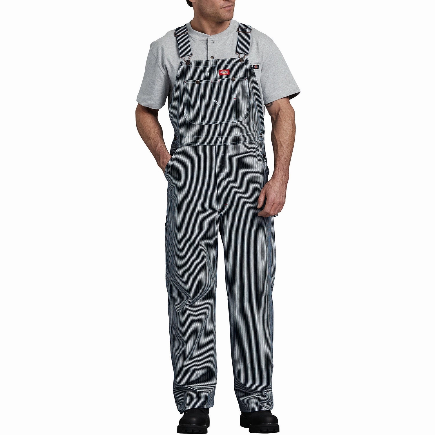 Casual Skirt Men's Hickory Striped Bib Overalls 83297HS