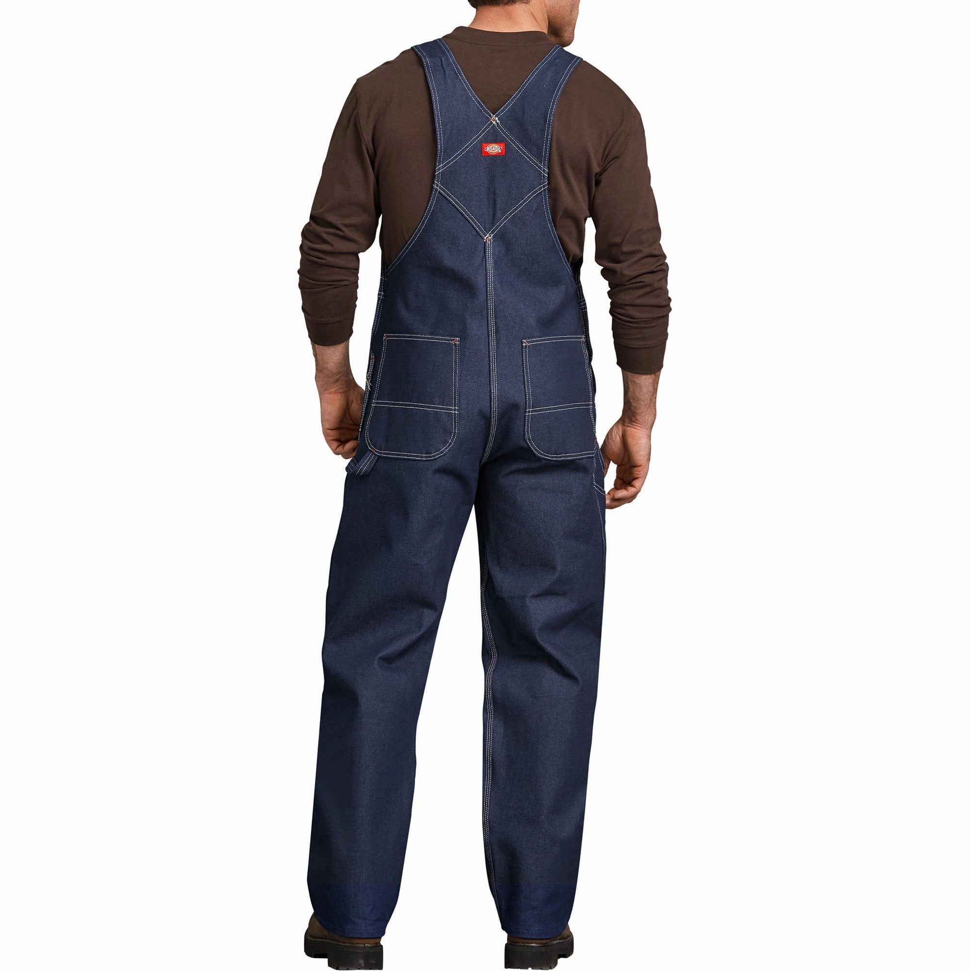 Men's Indigo Bib Overalls 83294 ElasticBinding Global Glow