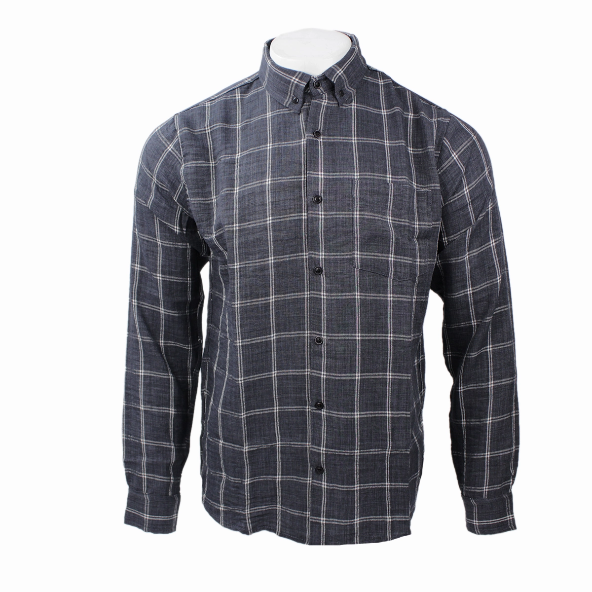 Stylish Layer Men's Long-Sleeve Check Shirt P130
