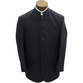 Men's Plain Suit Clerical Coat Pinstripe Poly Rayon 7800 7600 QuickDryMaterial
