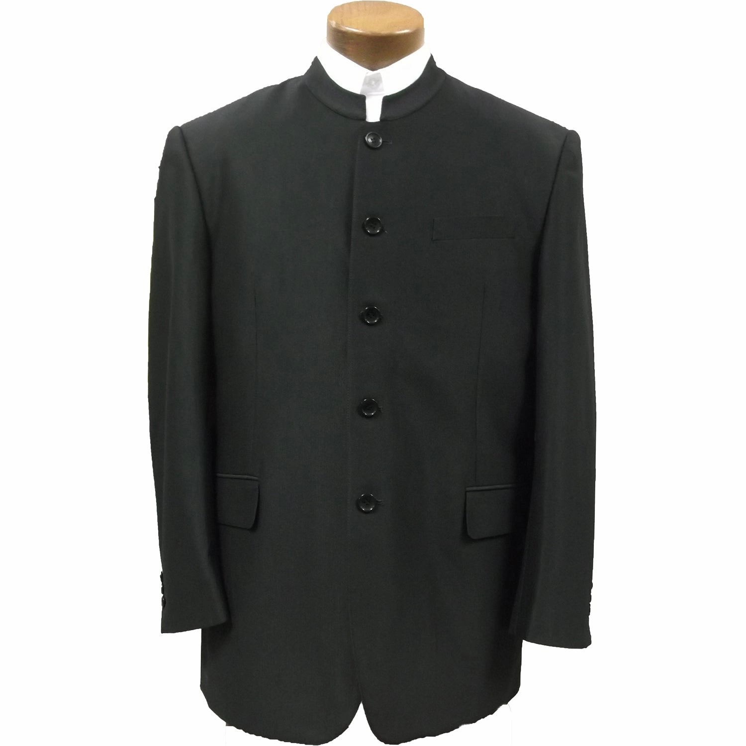 Men's Plain Suit Swedish Knit Clerical Coat 4300 SmoothEdging