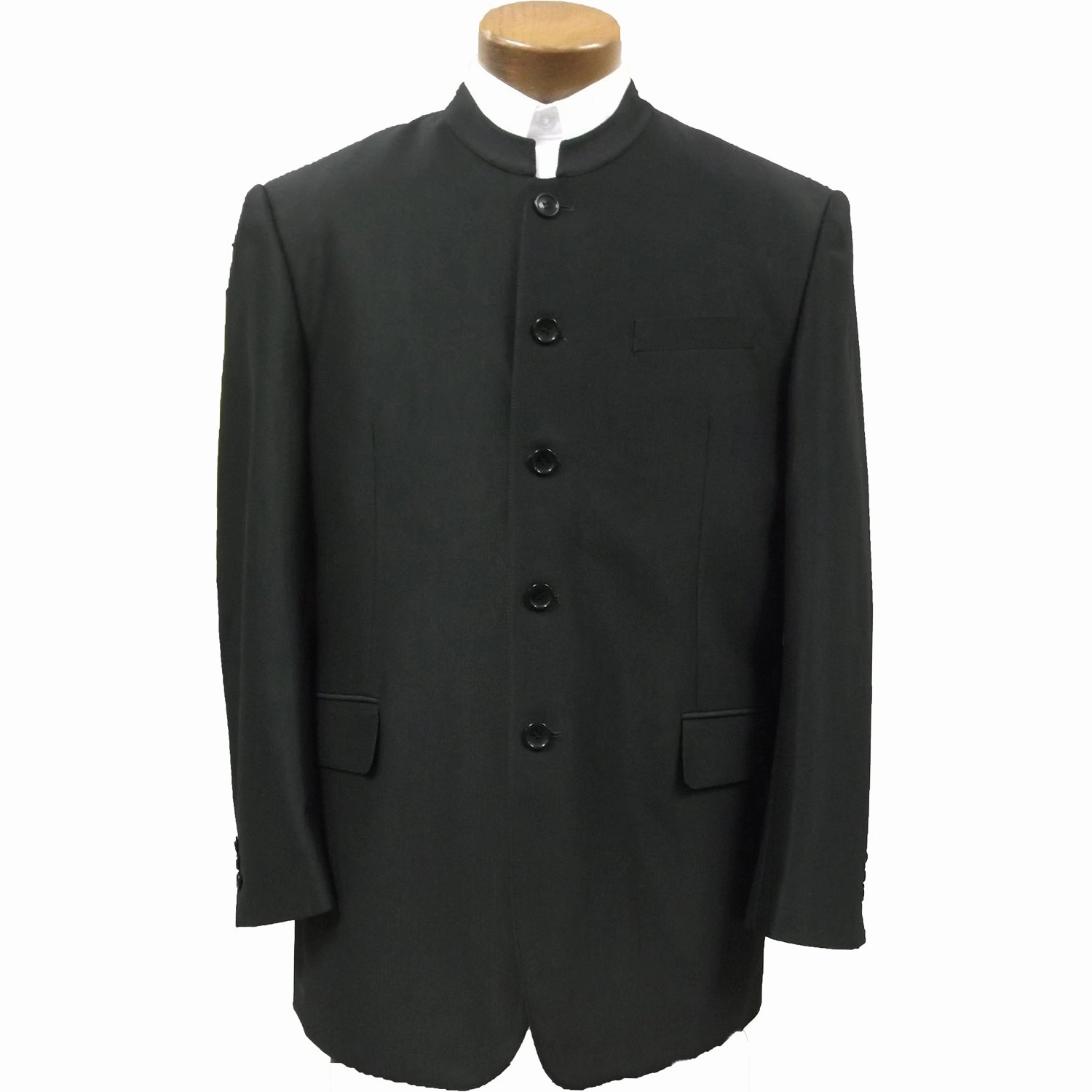 Men's Plain Suit Swedish Knit Clerical Coat 4300 Comfort Fit