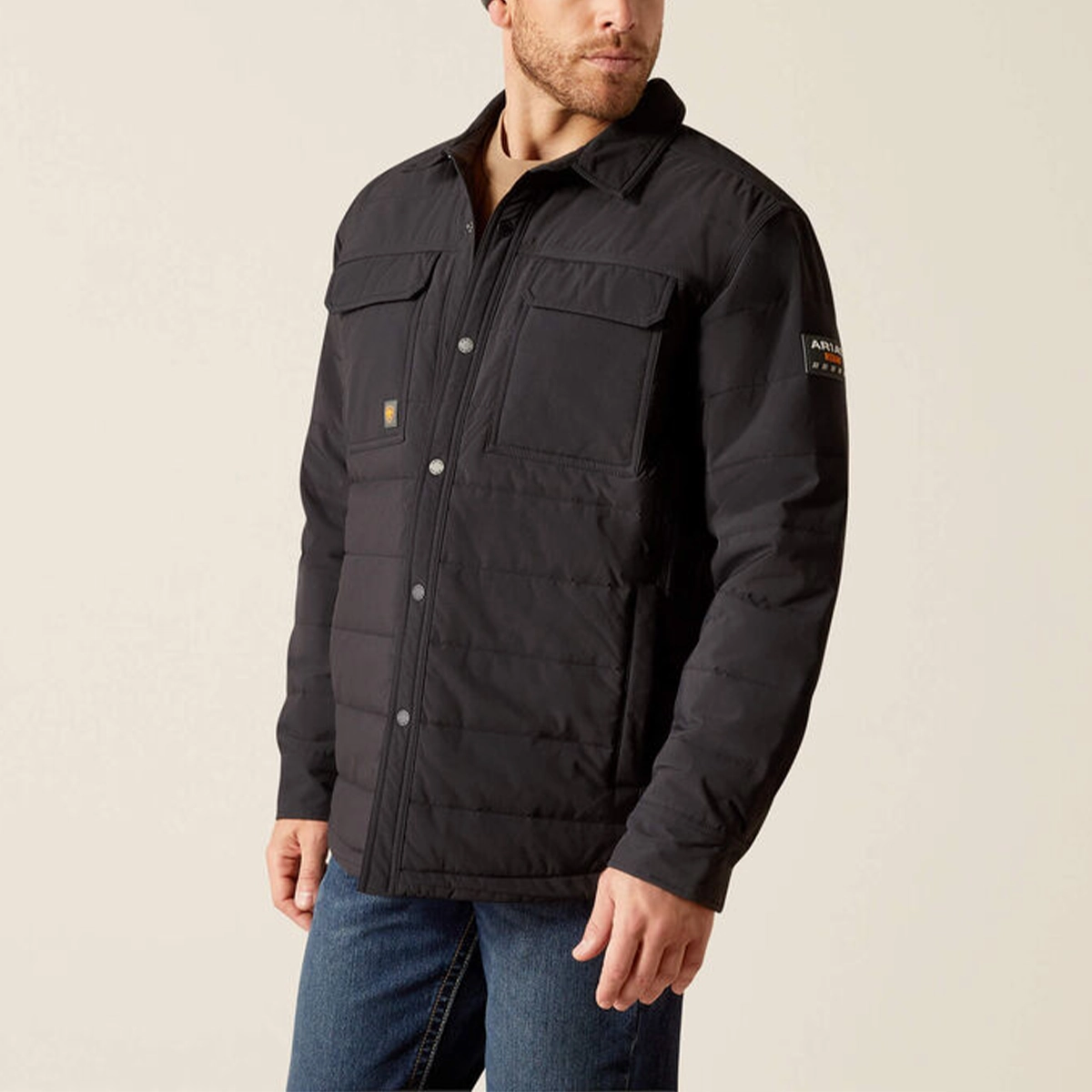 Trendy Outerwear WindResistantWeave Men's Rebar Cordura Ripstop Insulated Shirt Jacket 10052120
