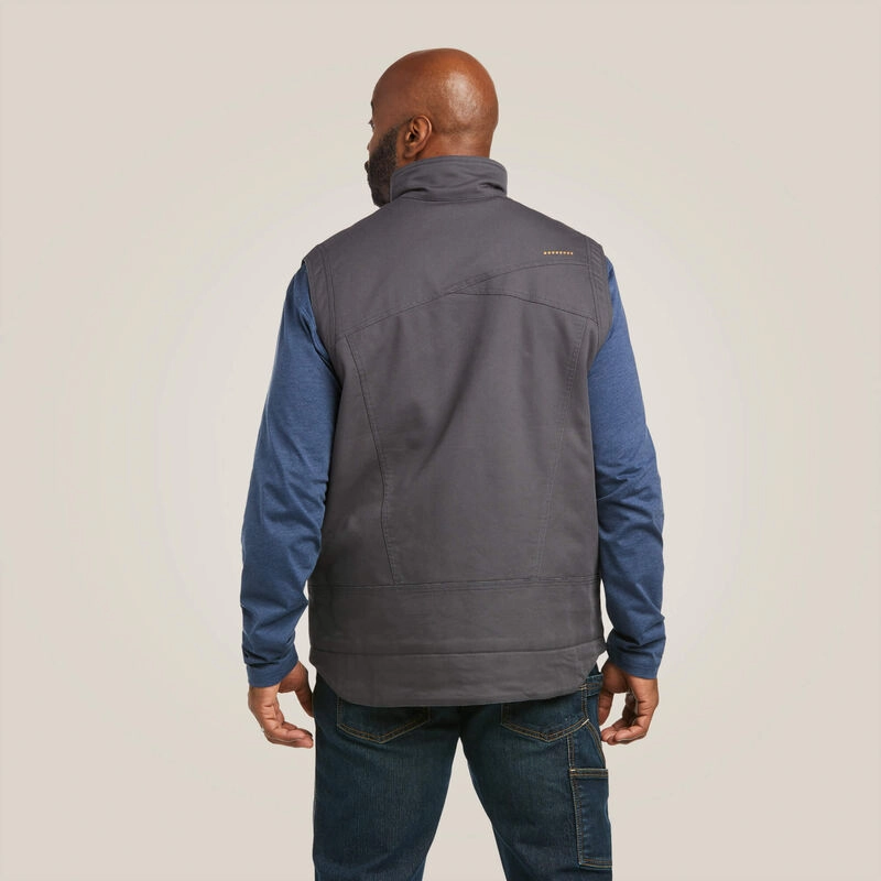 SoftLining Men's Rebar Washed DuraCanvas Insulated Vest 10037385