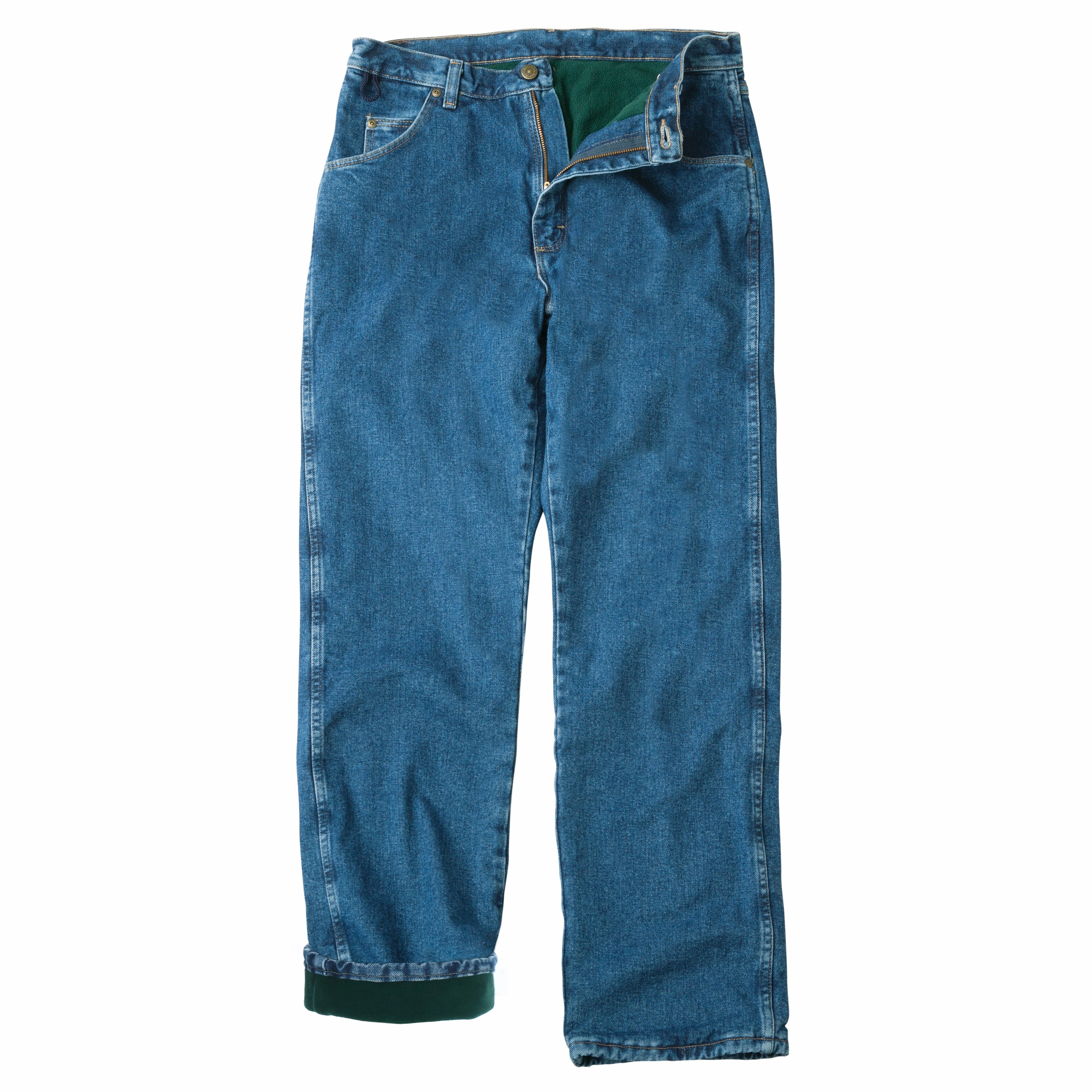 Relaxation Wear Men's Rugged Wear Fleeced Lined Jeans 35002