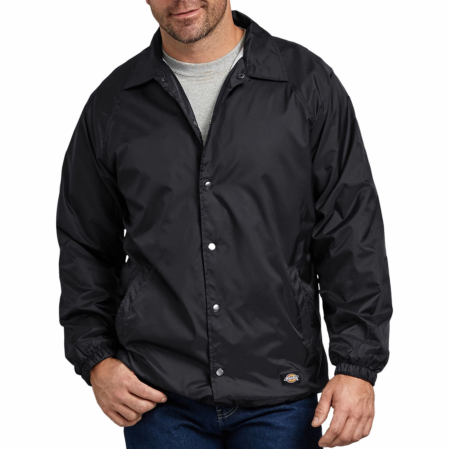 Men's Snap Front Nylon Jacket 76242 Reinforced Stress Points Storm Core