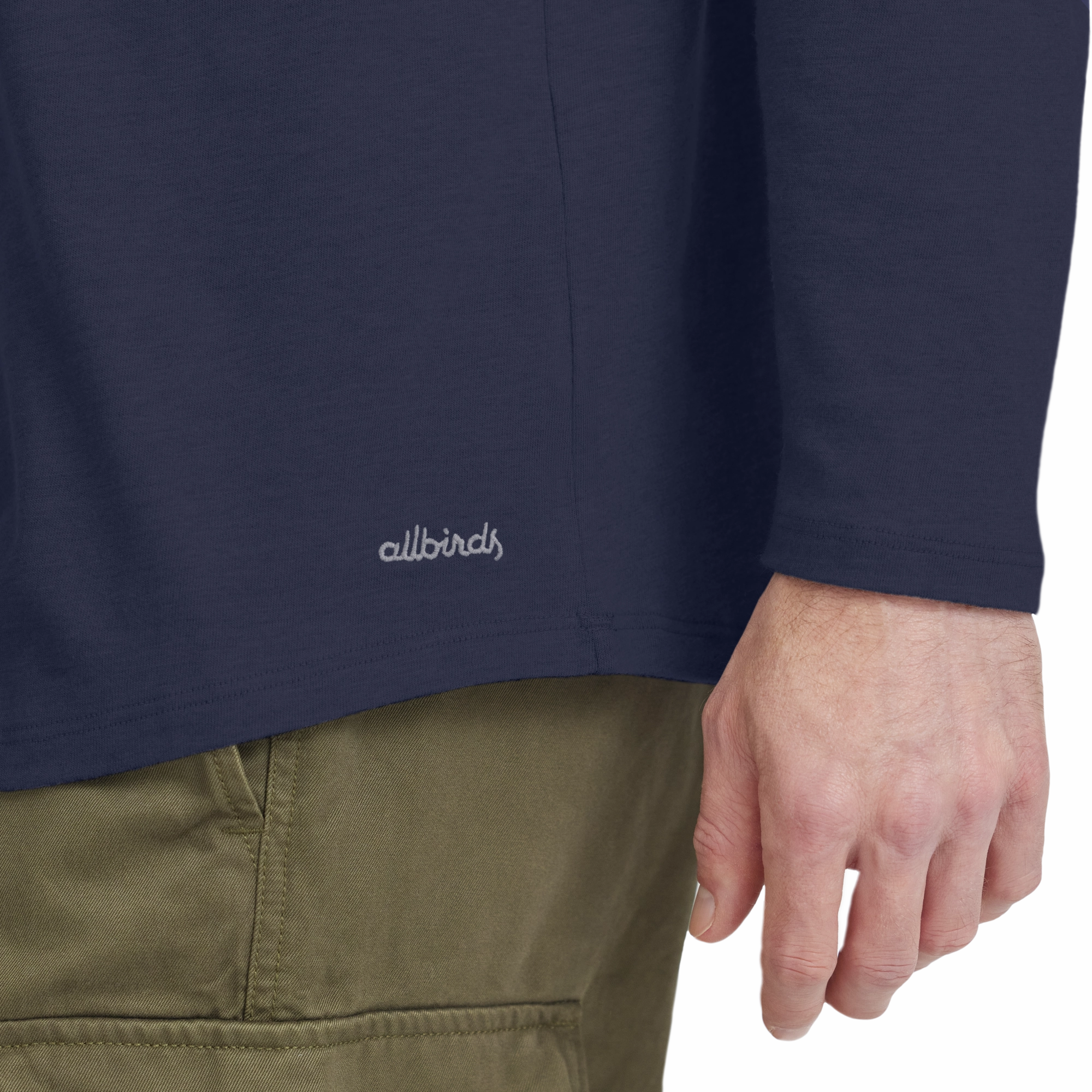 Men's Soft Merino Long Sleeve Tee - Deep Navy Everyday Comfort