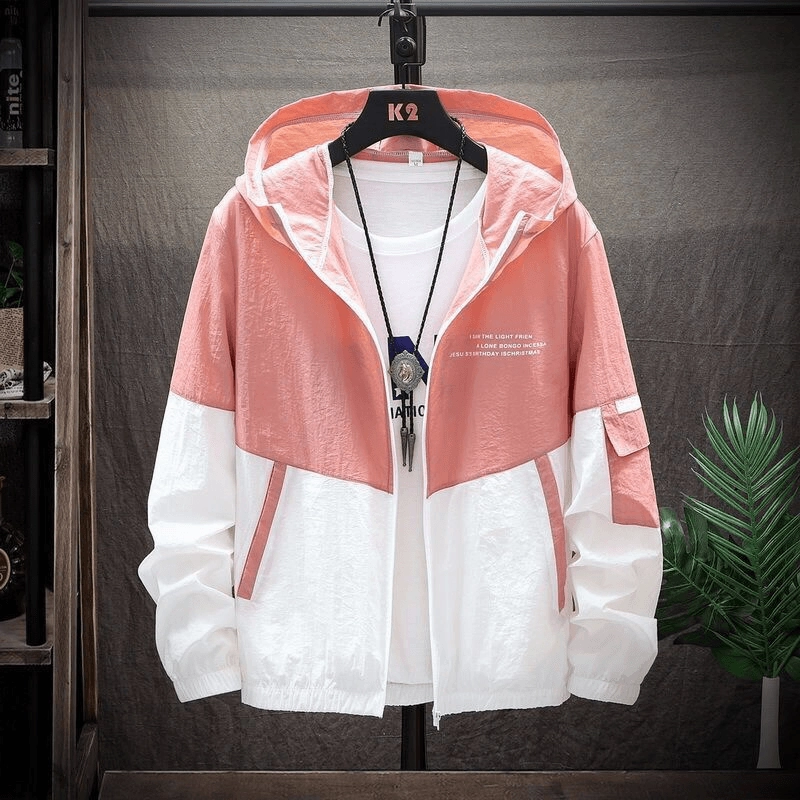 Oversized Fit Daily Utility Men'S Sun Protection Clothing Coat Breathable Jacket Skin Clothing