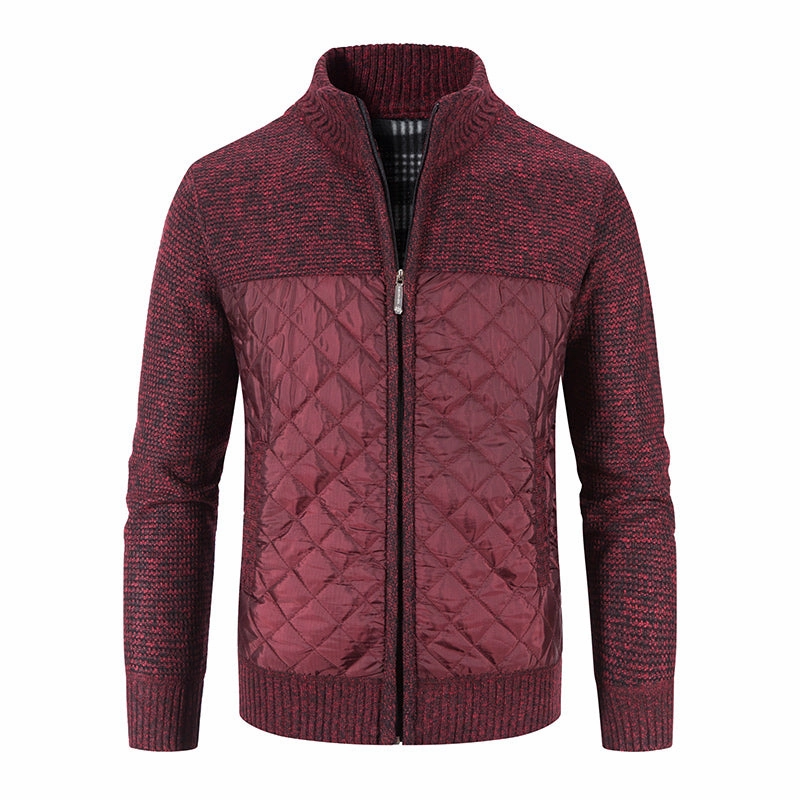 Men Sweaters Warm Knitted Sweater Jackets Modular Attachment Loops High Visibility Trim