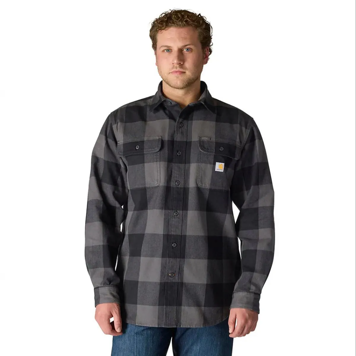 Prince Core Men's Big and Tall Loose Fit Heavyweight Flannel Shirt 107013
