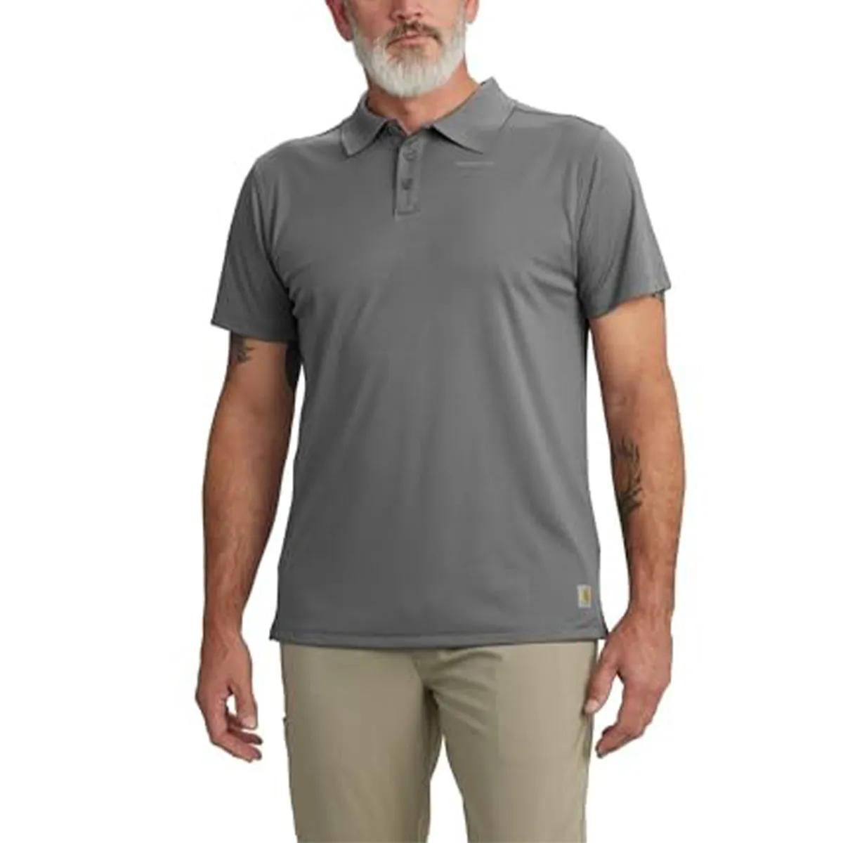 HygroscopicFiber Men's Force Sun Defender Relaxed Fit Short-Sleeve Polo 106901