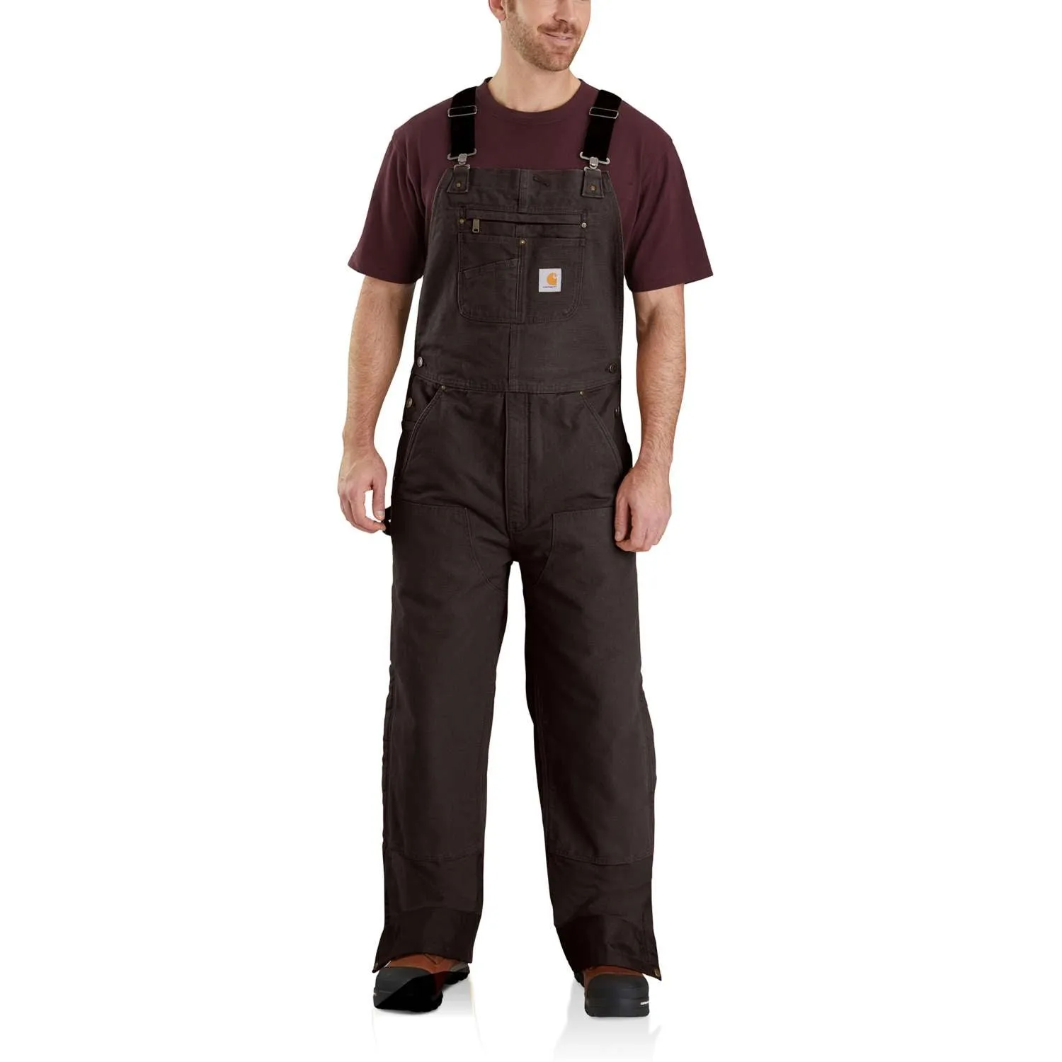 Day Off Eco Wear Men's Quilted Bib Overalls 104031