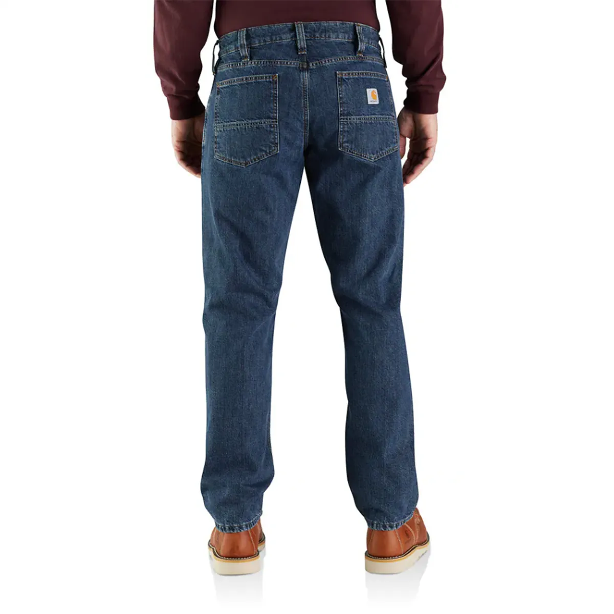 Men's Relaxed Fit Flannel-Lined 5-Pocket Jean 104942 ChafeResistant Seams CompactFold