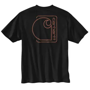 Evening Chic Flexible Waistline Men's Relaxed Fit Short-Sleeve Pocket C Graphic T-Shirt 106760