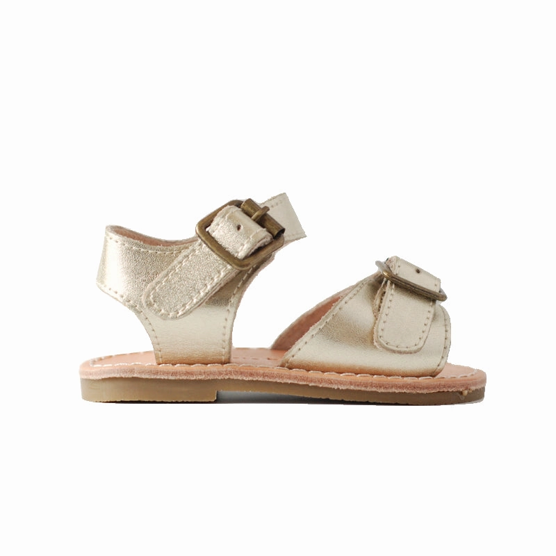 Elasticated Collar z Scout Sandals Antique Gold