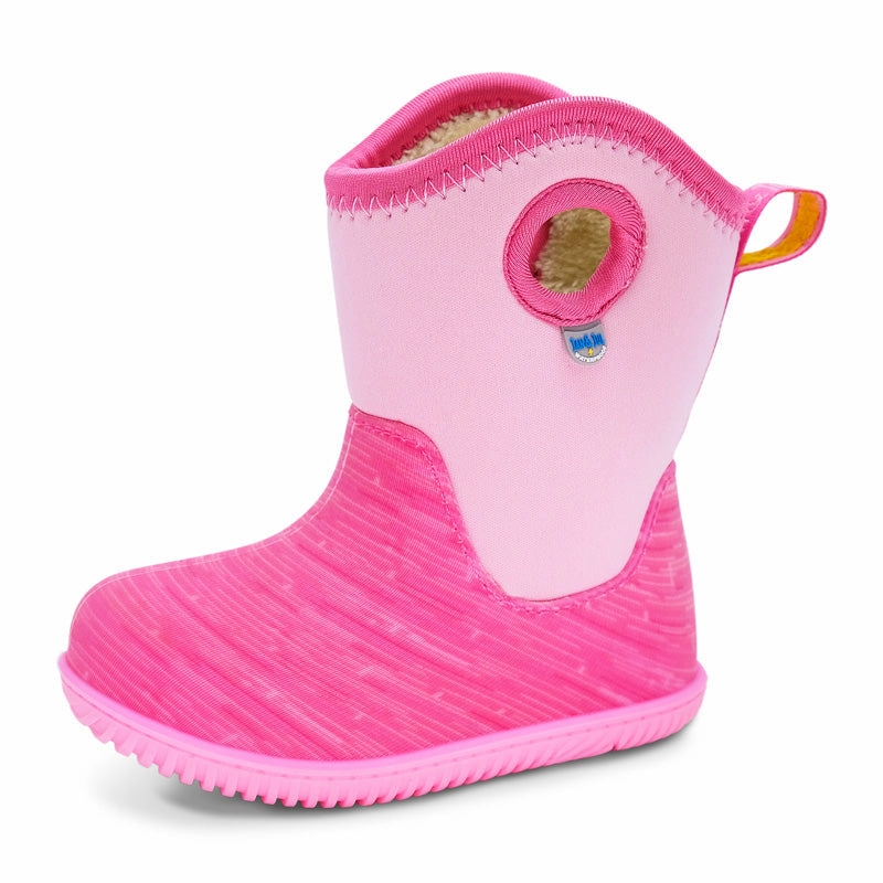 Jan & Jul Toasty-Dry Lite Winter Boots - Pink Birch Ventilated Mesh Grip Support