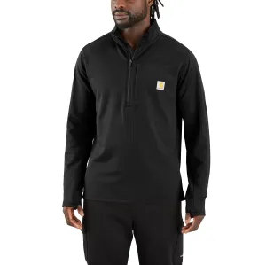 Men's FORCE Half-Zip Fleece-Lined Long-Sleeve Shirt 106423 Sustainable Manufacturing Energy Mood