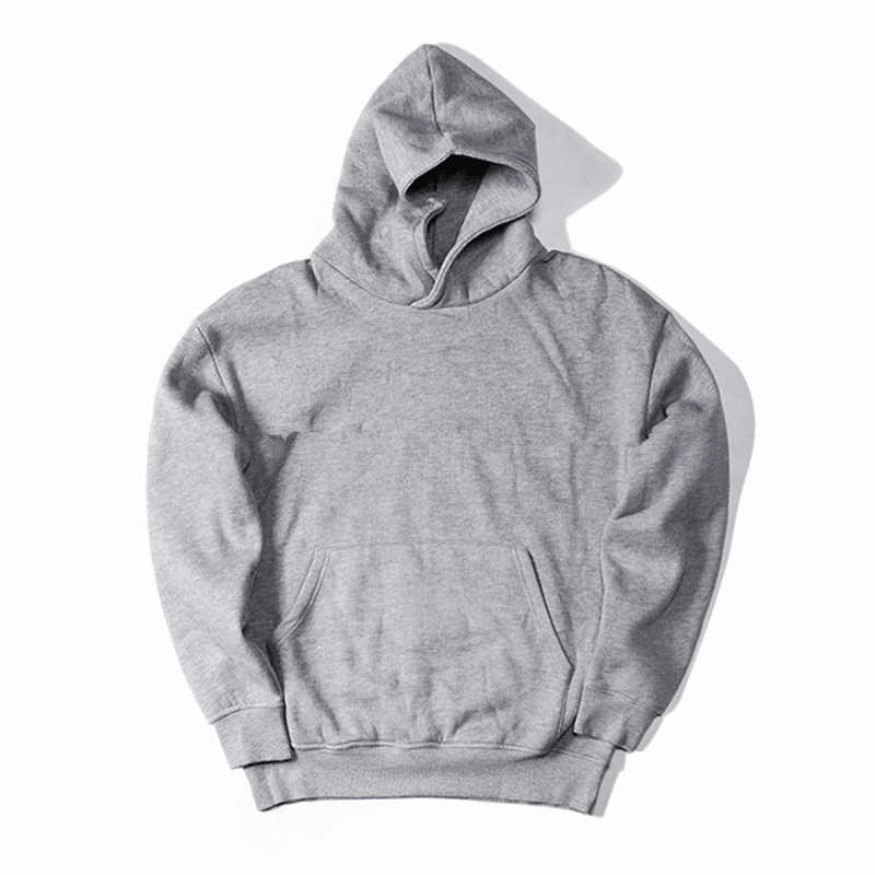 Cozy Hoodie product label information Hooded Solid Color Loose Fleece Hip-Hop Hooded Sweater