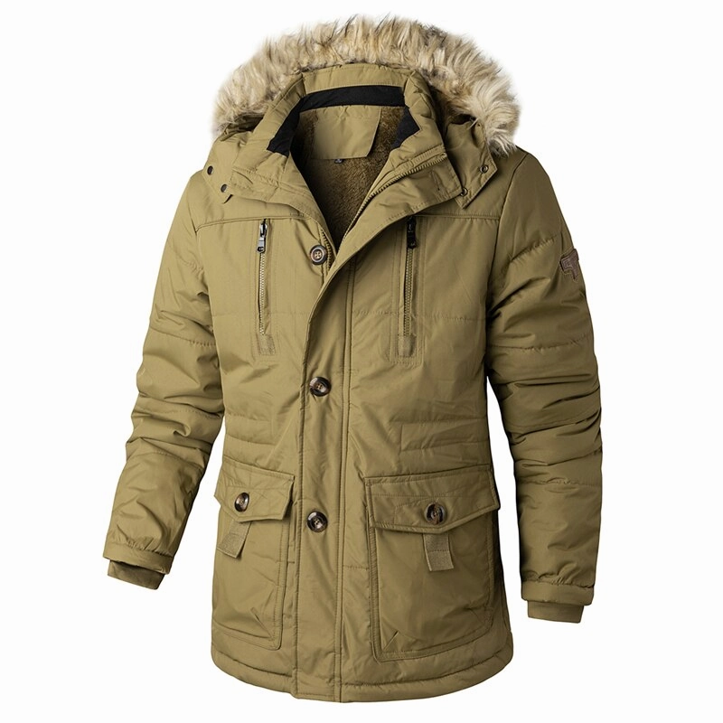 Odor Resistant Lining Mark Style West Louis? Winter Alpine Polar Thick Windproof Fur Hooded Parka