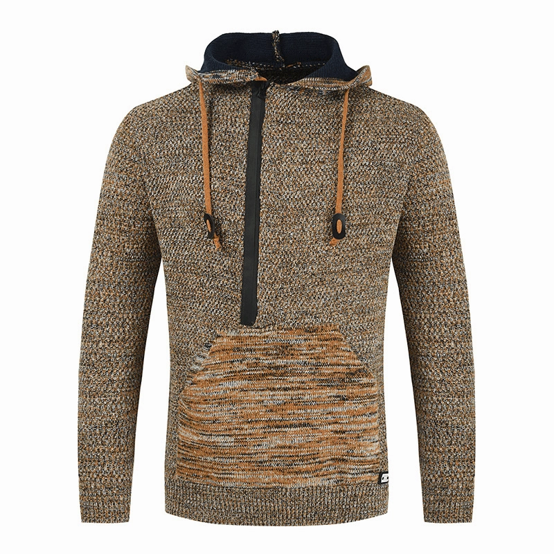 Printed Hooded Pullover round Neck Long-Sleeved Sweater Outdoor Hoodie