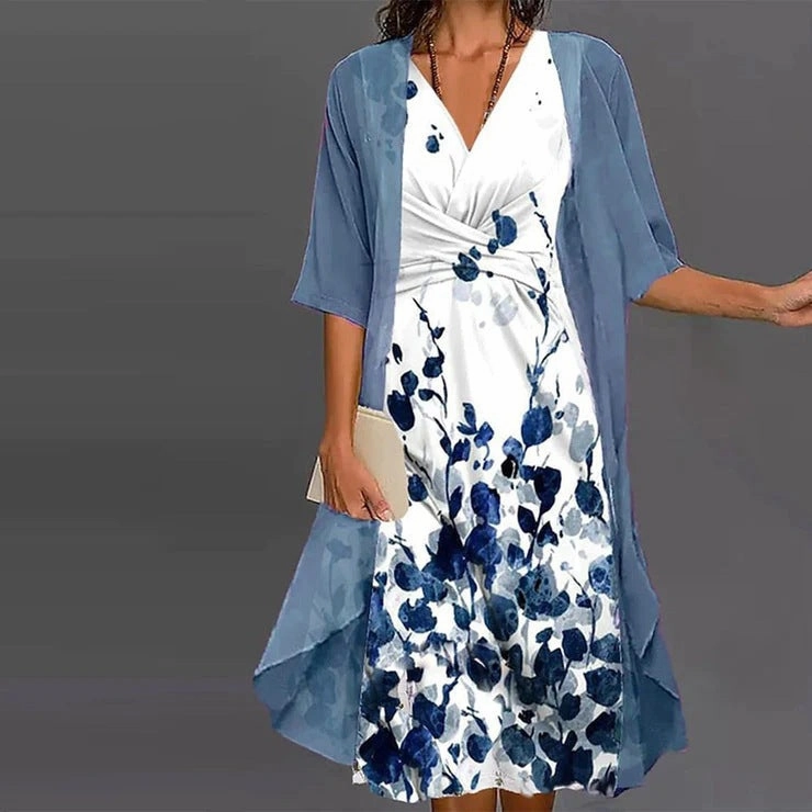 Women's Fashion Chiffon Suit Dress Office Vacation Work Office