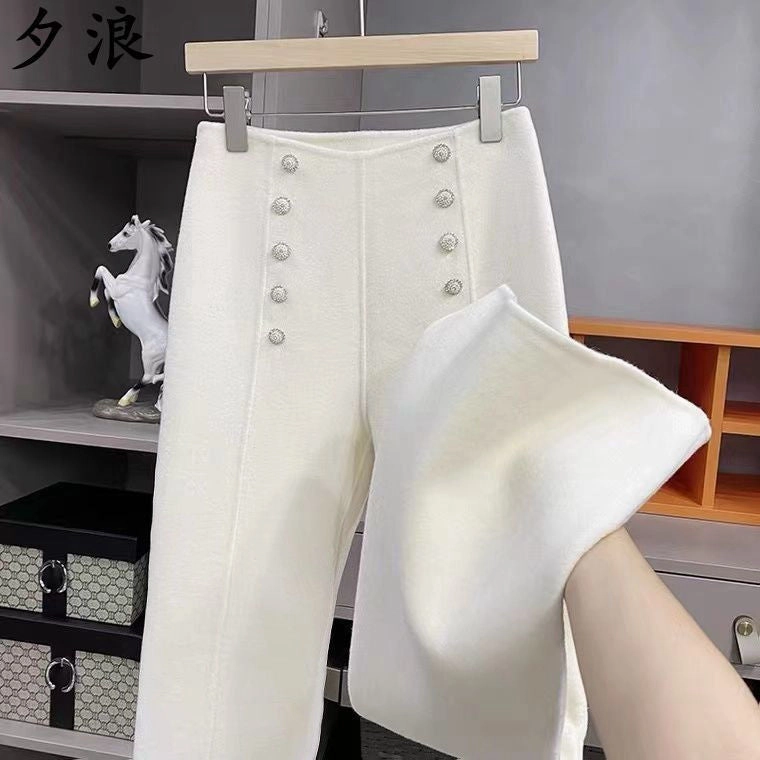 Core Fit Versatile Fit Women's Casual Feeling Of Woolen Cloth Pants