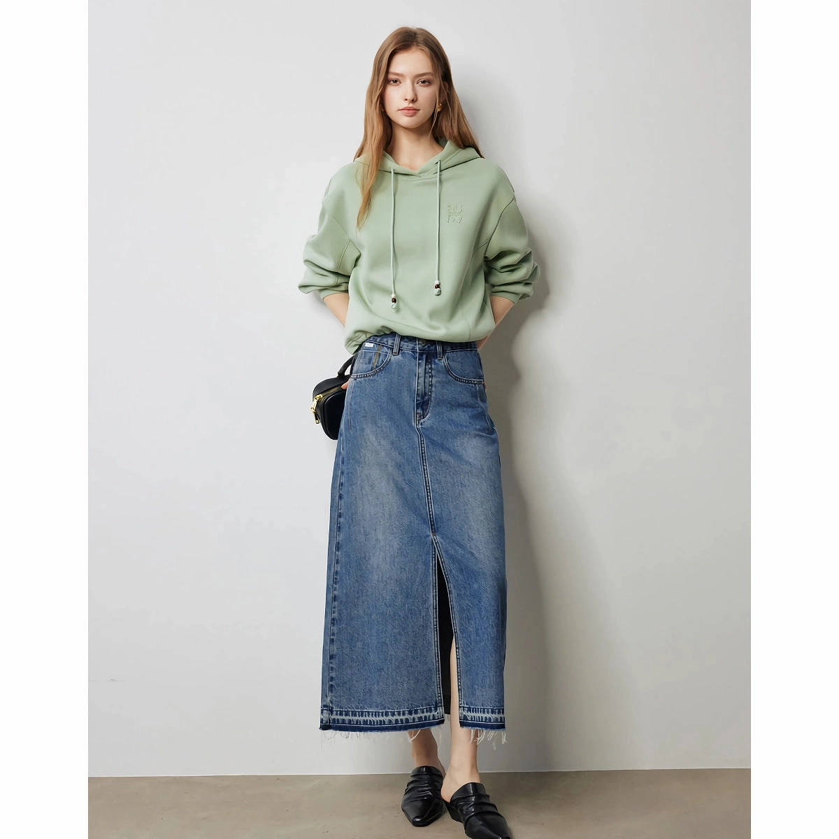 OdorResistant FadeResistantTechnology Mint Mambo Casual Hooded Drawstring Women's Pullover