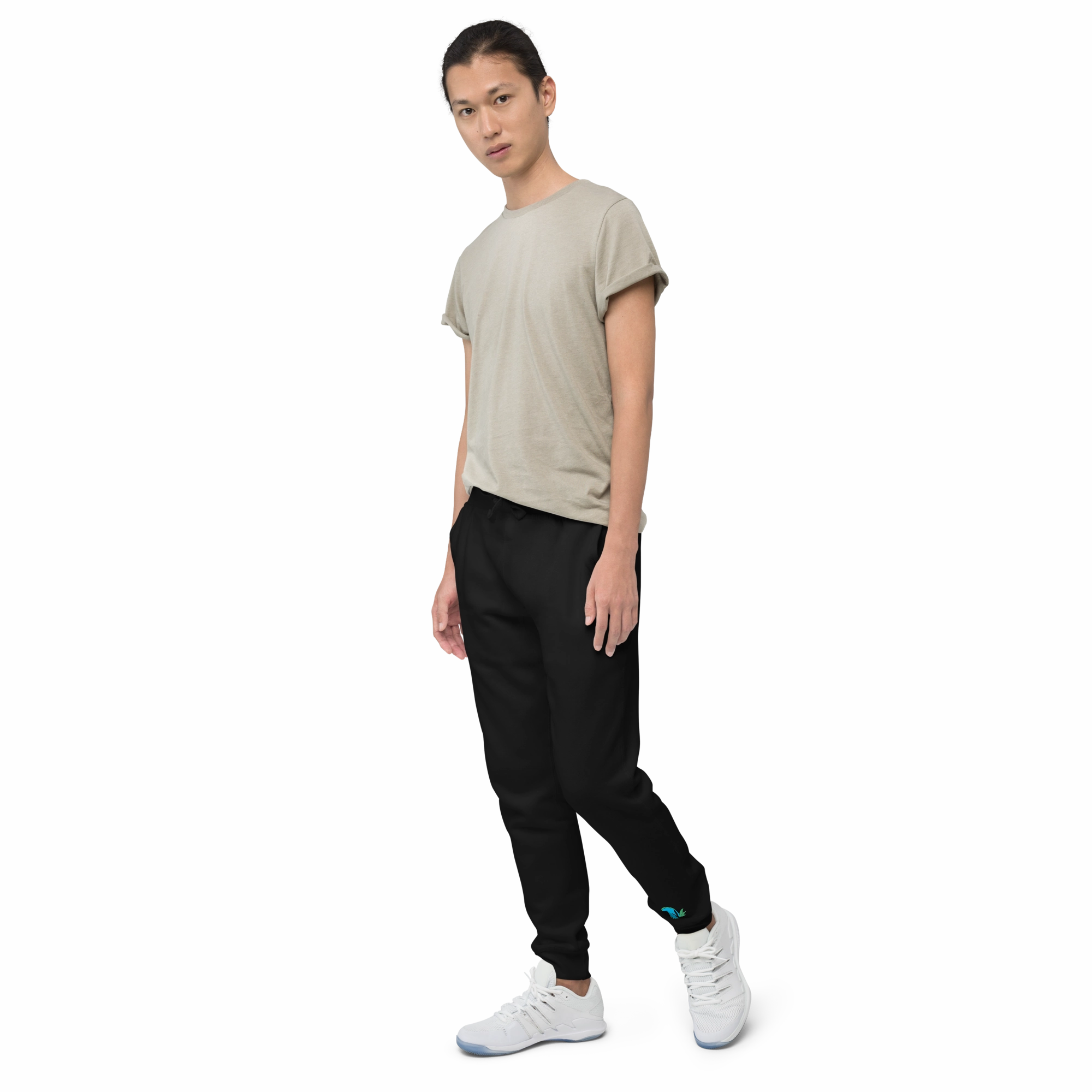Anti-Color-Transparency loose silhouette Elite-high fleece.sweatpants