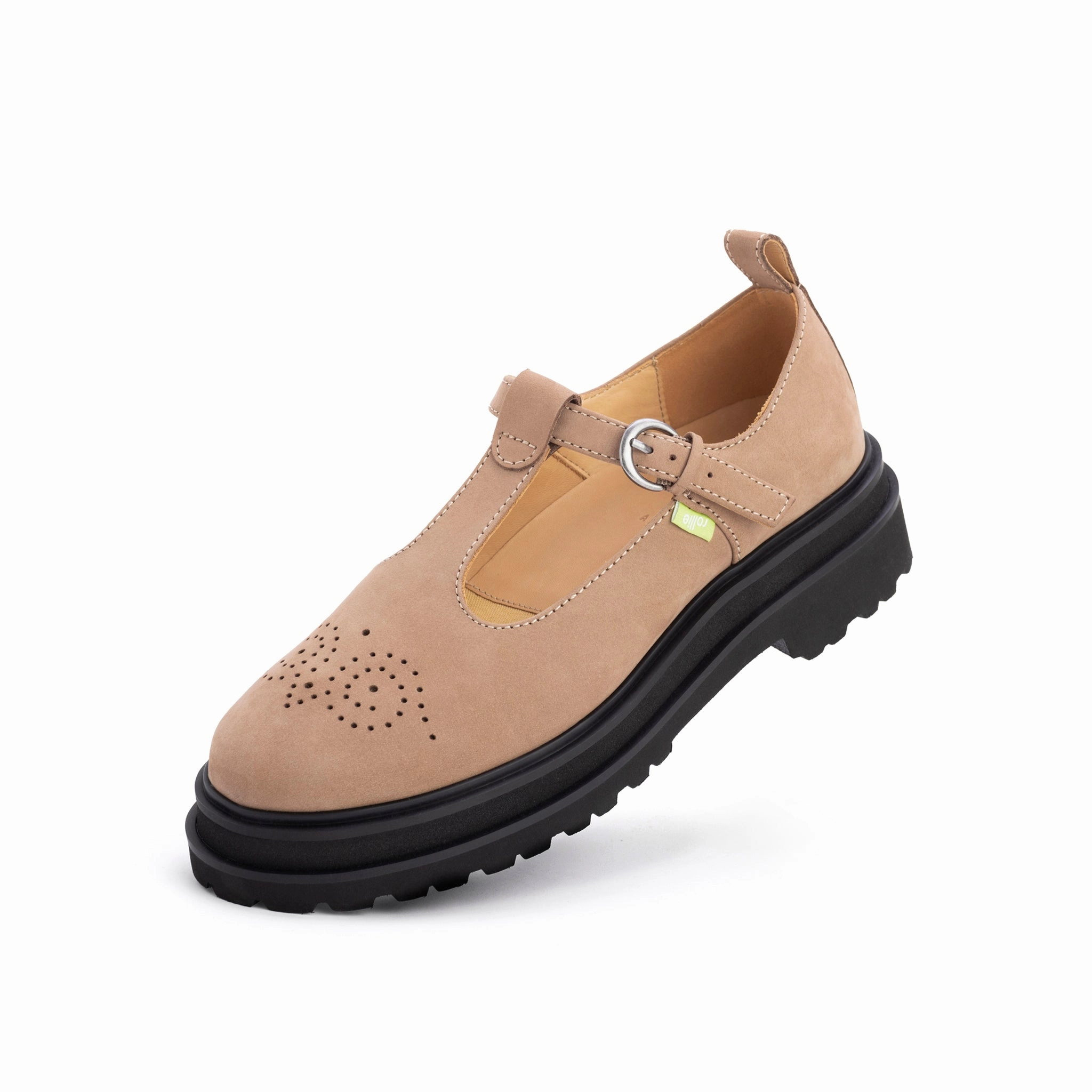Dusk Run Loafer Step T-Bar Taupe