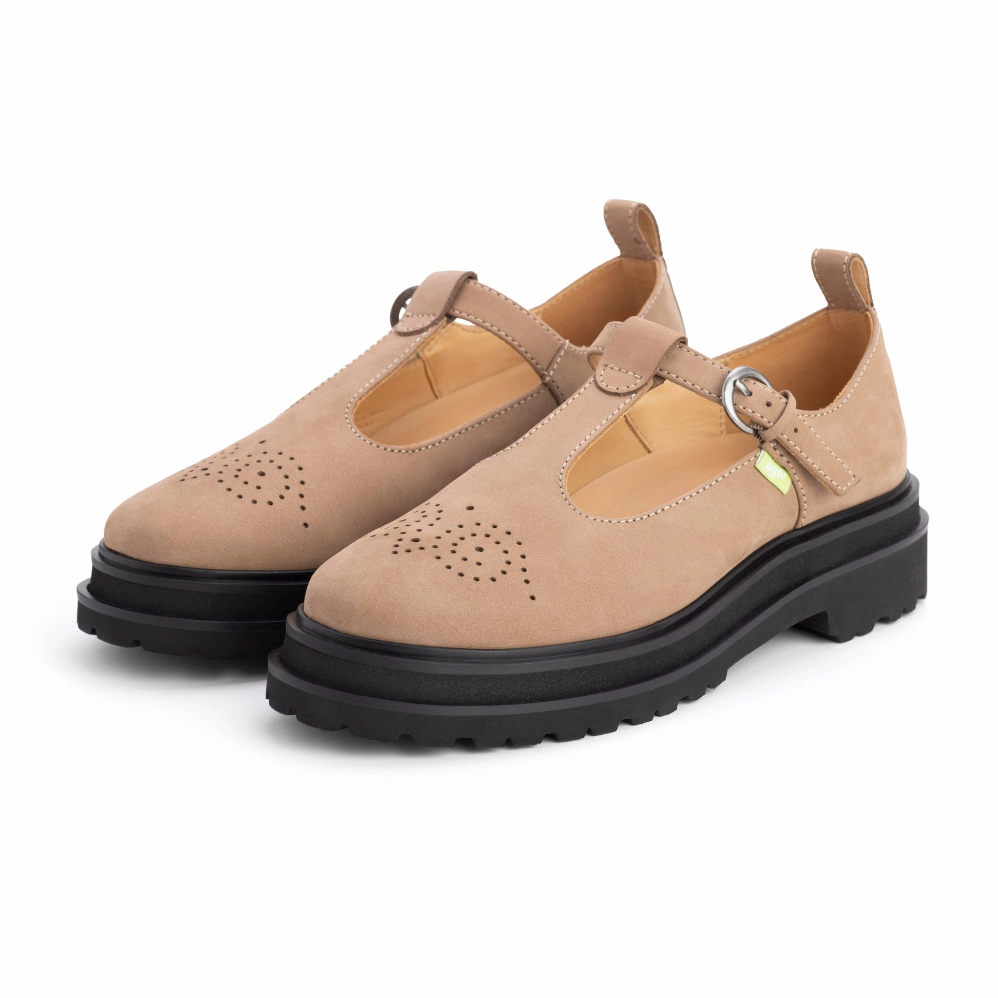 Fresh Look Cush Feel Loafer Step T-Bar Taupe