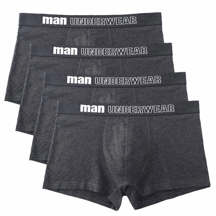 West Louis? Men Cotton Soft Boxers Underwear 4Pcs Dynamic Citizens School Athletes