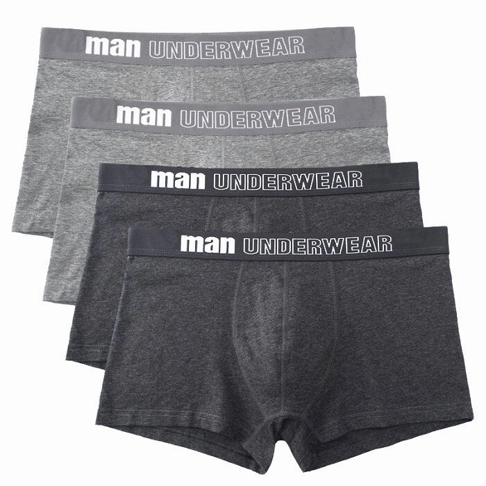 West Louis? Men Cotton Soft Boxers Underwear 4Pcs FadeResistant Dye