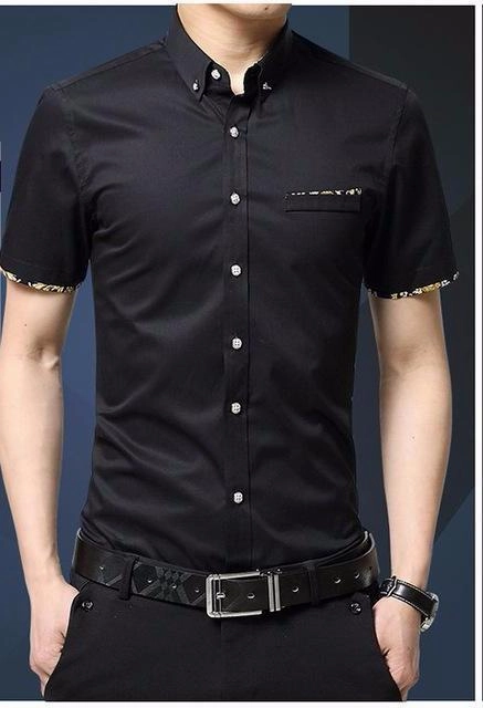 SmoothGripFastenings West Louis? Short Sleeve Slim Fit Cotton Shirt