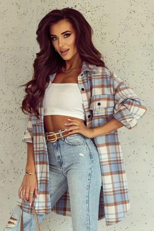 Quick Dry Technology Travel Light Fit Pocket Long Sleeve Shacket