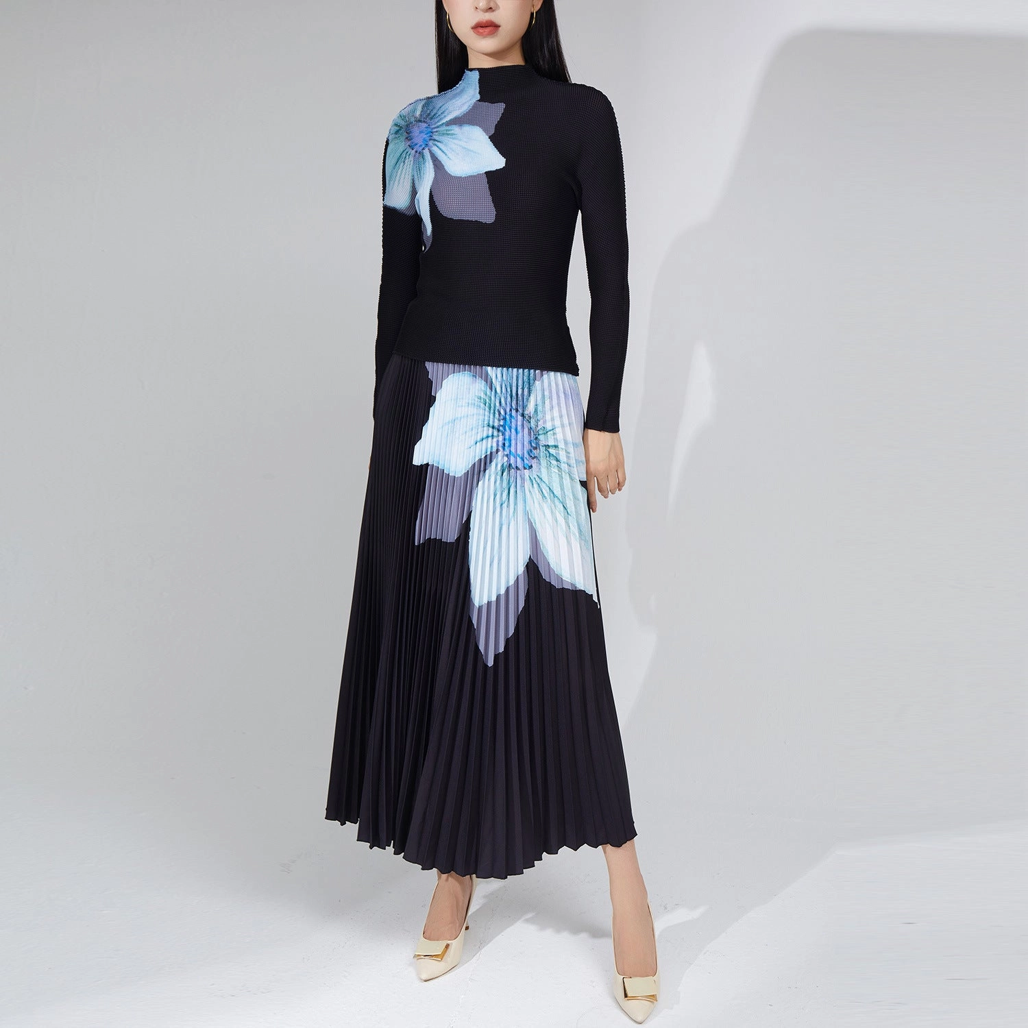 Loose Boy Women's Clothing Amazon Autumn Fashion Pleated Skirt Two-piece Suit