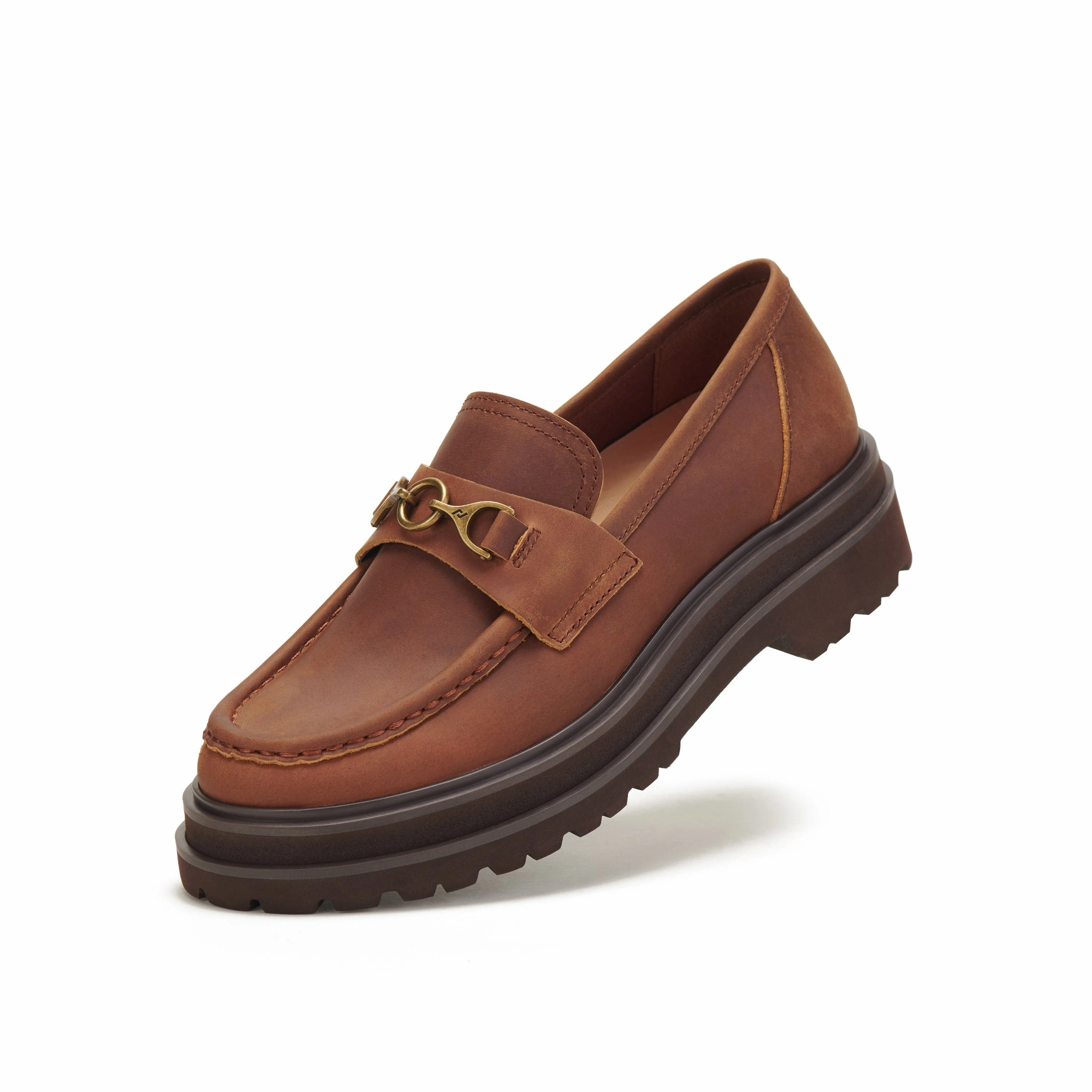 Loafer Step Dark Coffee Rubber Sole