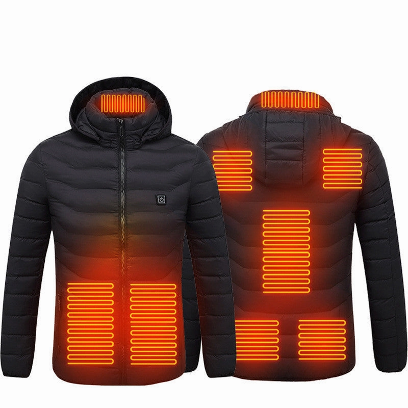 All-Weather Wear New Heated Jacket Coat USB Electric Jacket Cotton Coat Heater Thermal Clothing