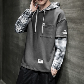 New Long-Sleeved Men'S Trendy Loose Bottoming Shirt Thin Sweater Everyday Comfort product handmade quality