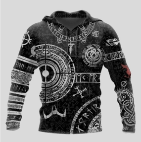 New Men'S 3D Digital Printing Pullover Hoodie Sweater running suitable