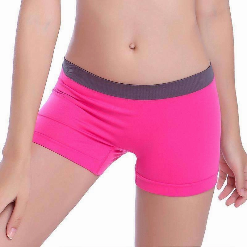 New Summer Women Sports Gym Workout Waistband Skinny Yoga Shorts purse venue Practical Fit