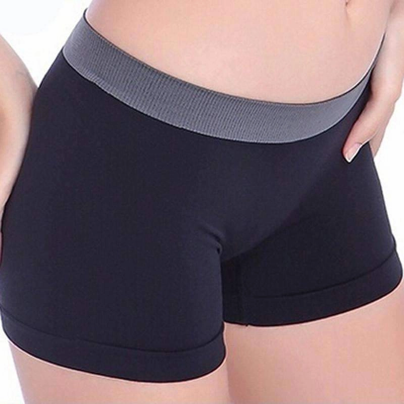 New Summer Women Sports Gym Workout Waistband Skinny Yoga Shorts ReflectiveDetails Ventilation Channel Engineering