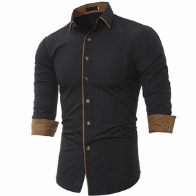 DoubleLayeredHem Stylish Shoes West Louis? High Quality Fashion Men's Shirts