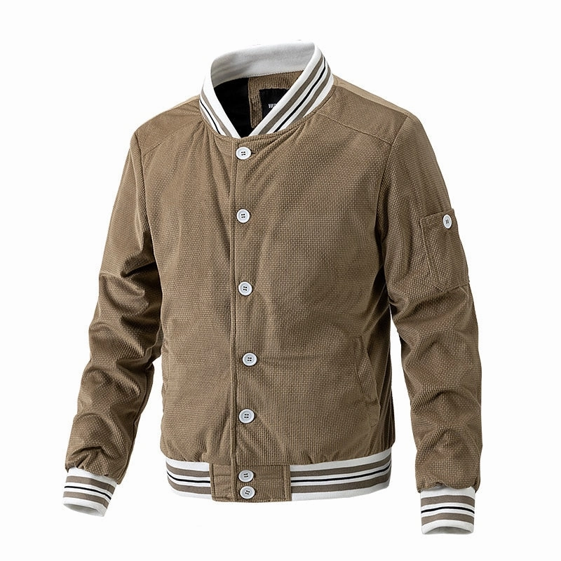 Comfortable Urban Piece West Louis? Corduroy Baseball Varsity Fashion Jacket
