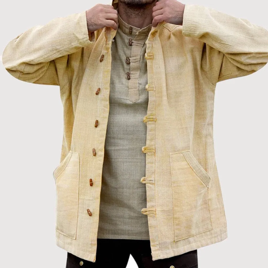 Comfort Design Fit West Louis? Ethnic Style Linen Shirt