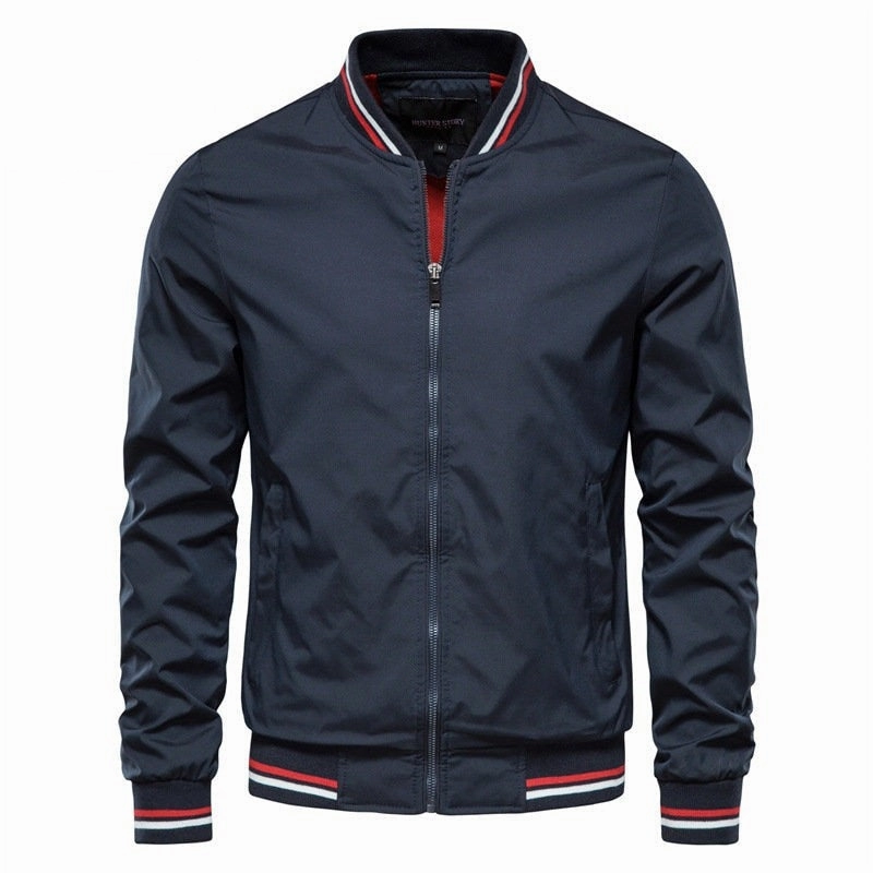 West Louis? Casual Slim Fit Baseball Bomber Windbreaker Jacket Hooded style